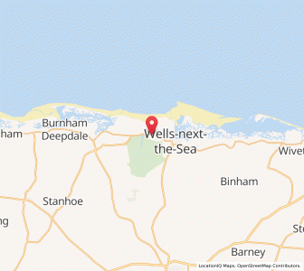 Map of Holkham, EnglandEngland