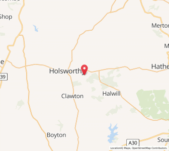 Map of Hollacombe, EnglandEngland