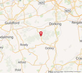 Map of Holmbury Saint Mary, EnglandEngland
