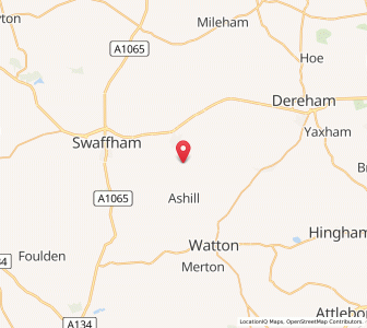 Map of Holme Hale, EnglandEngland