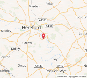 Map of Holme Lacy, EnglandEngland