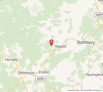 Map of Holystone, EnglandEngland