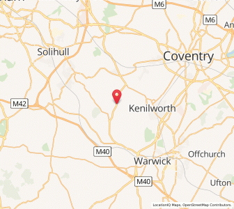 Map of Honiley, EnglandEngland