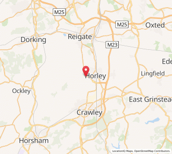 Map of Hookwood, EnglandEngland