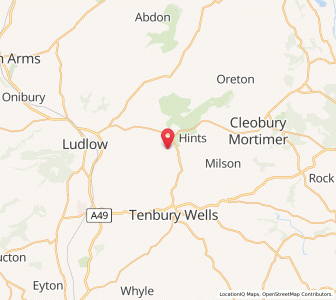 Map of Hope Bagot, EnglandEngland