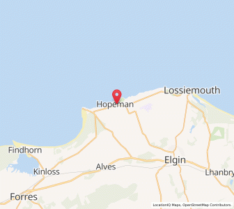 Map of Hopeman, ScotlandScotland