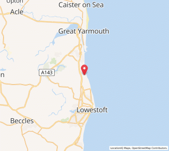 Map of Hopton on Sea, EnglandEngland