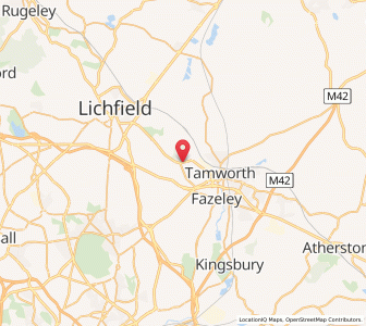 Map of Hopwas, EnglandEngland