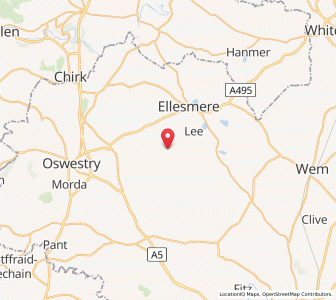 Map of Hordley, EnglandEngland
