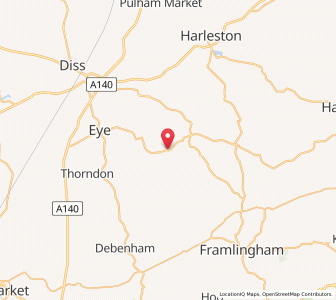 Map of Horham, EnglandEngland