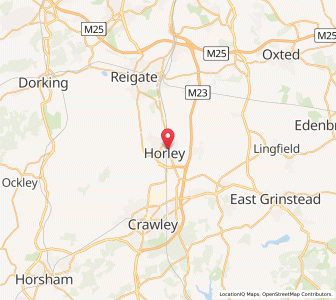 Map of Horley, EnglandEngland