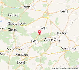 Map of Hornblotton, EnglandEngland