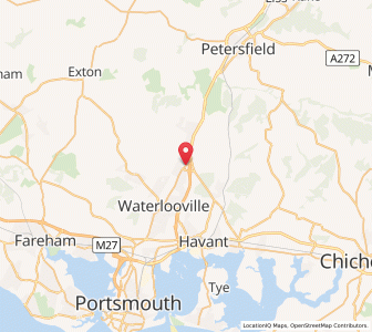 Map of Horndean, EnglandEngland