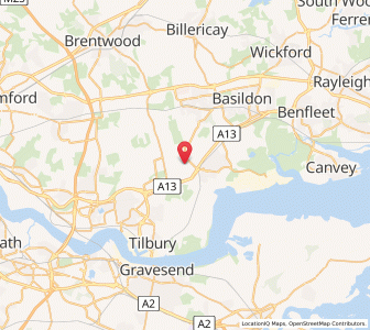 Map of Horndon on the Hill, EnglandEngland