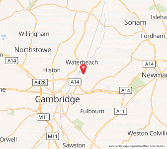 Map of Horningsea, EnglandEngland