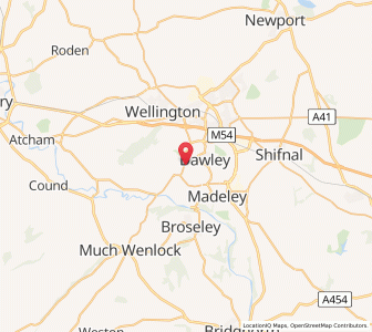 Map of Horsehay, EnglandEngland