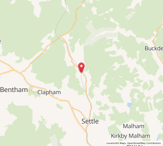 Map of Horton in Ribblesdale, EnglandEngland