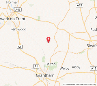 Map of Hough on the Hill, EnglandEngland