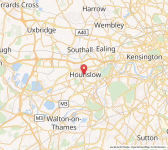 Map of Hounslow, EnglandEngland
