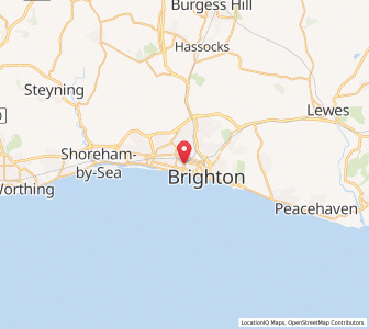 Map of Hove, EnglandEngland