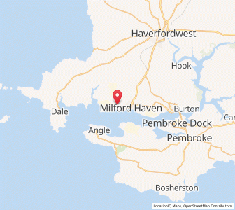 Map of Hubberston, WalesWales