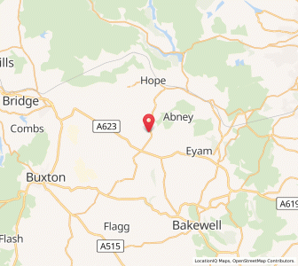 Map of Hucklow, EnglandEngland