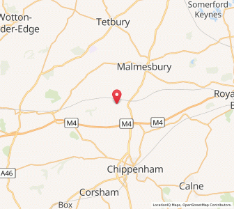 Map of Hullavington, EnglandEngland