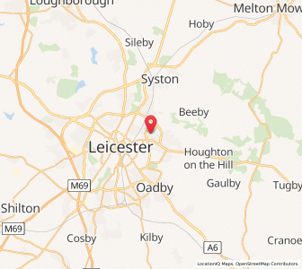 Map of Humberstone, EnglandEngland