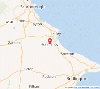 Map of Hunmanby, EnglandEngland