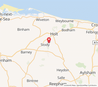 Map of Hunworth, EnglandEngland