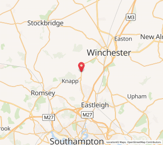 Map of Hursley, EnglandEngland