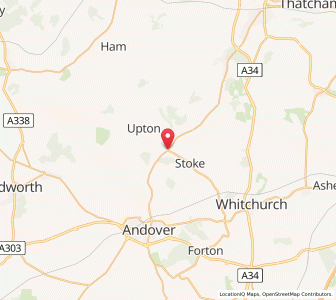 Map of Hurstbourne Tarrant, EnglandEngland
