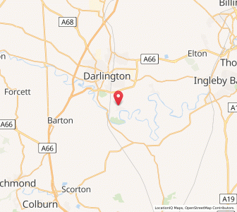 Map of Hurworth, EnglandEngland