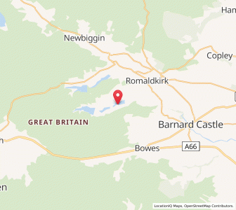 Map of Hury, EnglandEngland