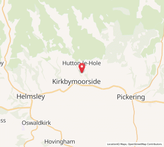 Map of Hutton le Hole, EnglandEngland