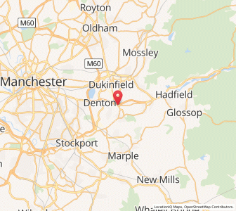 Map of Hyde, EnglandEngland