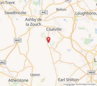 Map of Ibstock, EnglandEngland