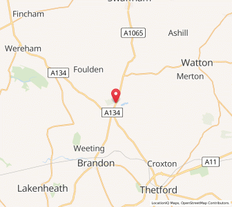Map of Ickburgh, EnglandEngland