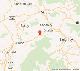 Map of Ickornshaw, EnglandEngland