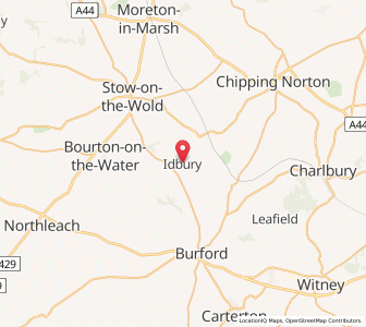 Map of Idbury, EnglandEngland