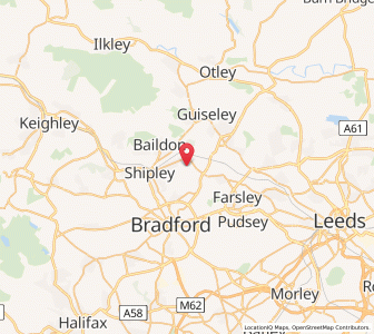 Map of Idle, EnglandEngland
