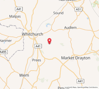 Map of Ightfield, EnglandEngland