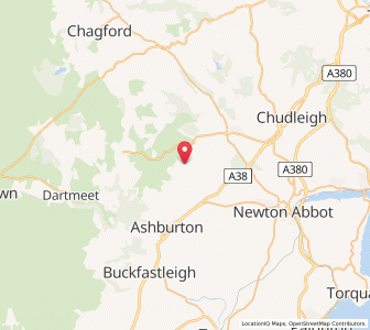 Map of Ilsington, EnglandEngland