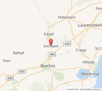 Map of Inchbare, ScotlandScotland