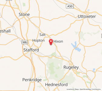 Map of Ingestre, EnglandEngland