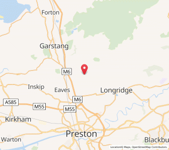 Map of Inglewhite, EnglandEngland