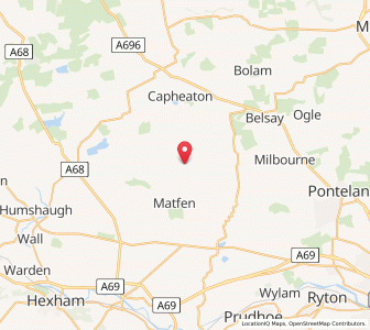 Map of Ingoe, EnglandEngland