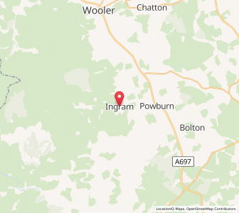 Map of Ingram, EnglandEngland