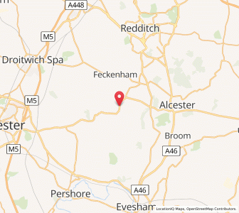 Map of Inkberrow, EnglandEngland