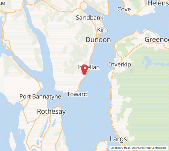 Map of Innellan, ScotlandScotland